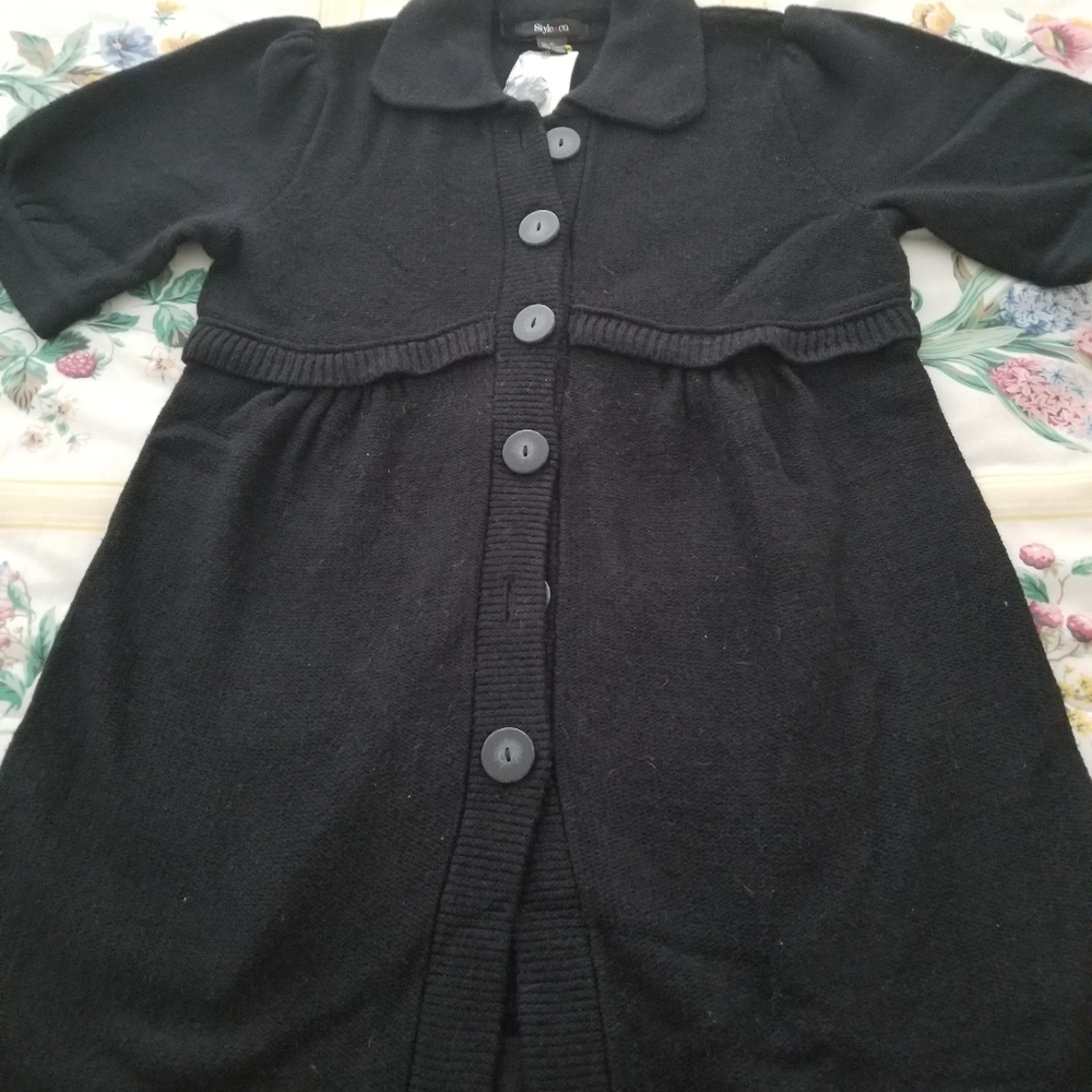 NWT Style & Co. Black Cardigan Sweater